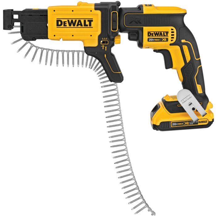 מברגת מברגה גבס DCF620 מבית DEWALT דיוולט מיועד לעבודת גבס ממושכת סל"ד מדוייק מנוע ללא פחמים אשר מאפשר עבודה עם סוללה דקה למשך זמן