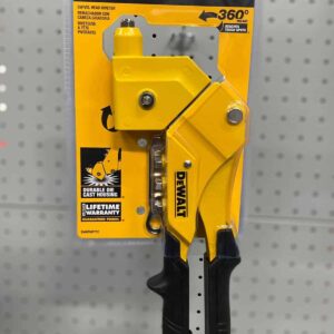אקדח ניטים 360 מעלות DeWalt DWHTMR77C דגם מיוחד במינו בעל ראש מסתובב נוח מאוד לעבודה מתאים לשלושה גדלים של ניטים מחיר