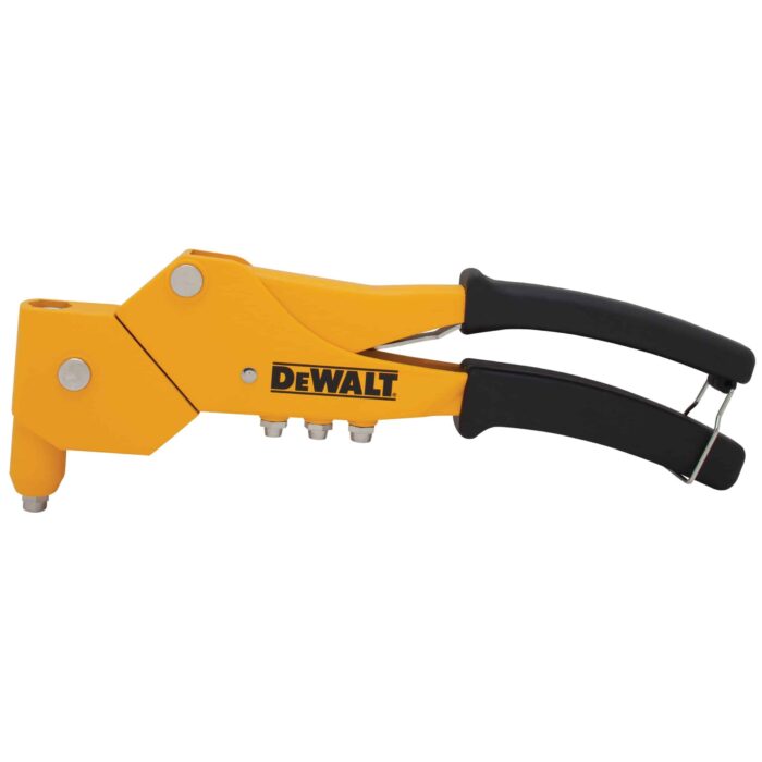 אקדח ניטים 360 מעלות DeWalt DWHTMR77C דגם מיוחד במינו בעל ראש מסתובב נוח מאוד לעבודה מתאים לשלושה גדלים של ניטים מחיר