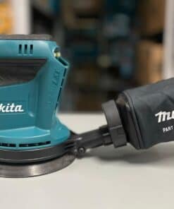 מלטשת אקסצנטרית עגולה MAKITA מקיטה דגם DBO180 / XOB01 דגם עם שליטה במהרויות עבודה ייחודי במינו אלקטרוני עם נעילה שקית איסוף 5 " 125מ"מ מחיר
