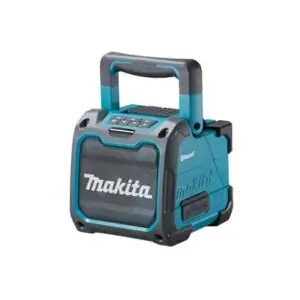 מערכת שמע ניידת Bluetooth MAKITA עוצמתית המתחברת באמצעות התקן בלוטות לטלפון הנייד. בעל יציאת USB להטענת הטלפון הסלולרי! DMR200 / XRM08 מחיר