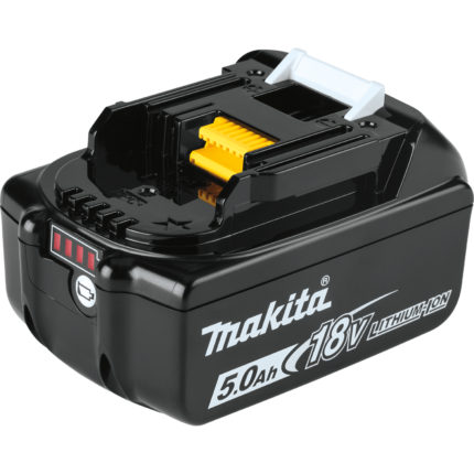 סוללה ליתיום מבית MAKITA מקיטה דגם BL1850 מתאים לכלל הכלים של 18V הסוללה הפופולרית ביותר בשוק מיועד לעבודה ממושכת 5 אמפר