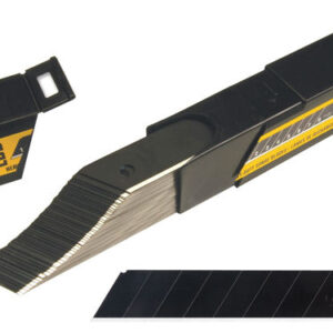 להבים לסכין יפני מבית אולפה OLFA מיוצר ביפן דגם של 18מ"מ מתאים לעבודה ממושכת של אנשי גבס חשמלאים ומגוון רחב של מקצועות להב עמידה LBB-50 LBB50