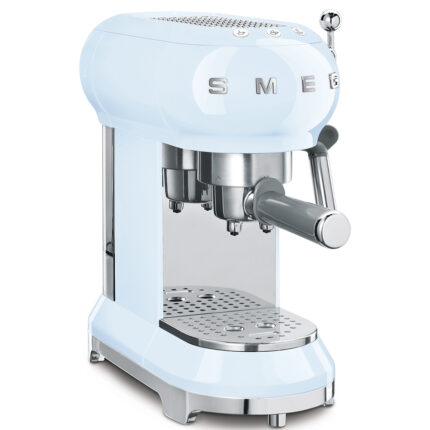 מכונת אספרסו ידנית עם מקציף חלב יוקרתית ומעוצבת דגם ECF01PBEU צבע כחול פסטל