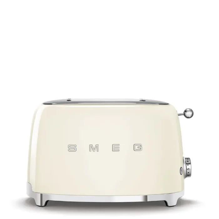 מצנם קופץ ל2 פרוסות, 950W מבית SMEG, צבע קרם דגם:TSF01CREU