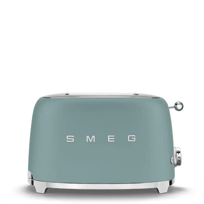 מצנם קופץ ל2 פרוסות, 950W מבית SMEG, צבע ירוק אמרלד מט דגם:TSF01EGMEU