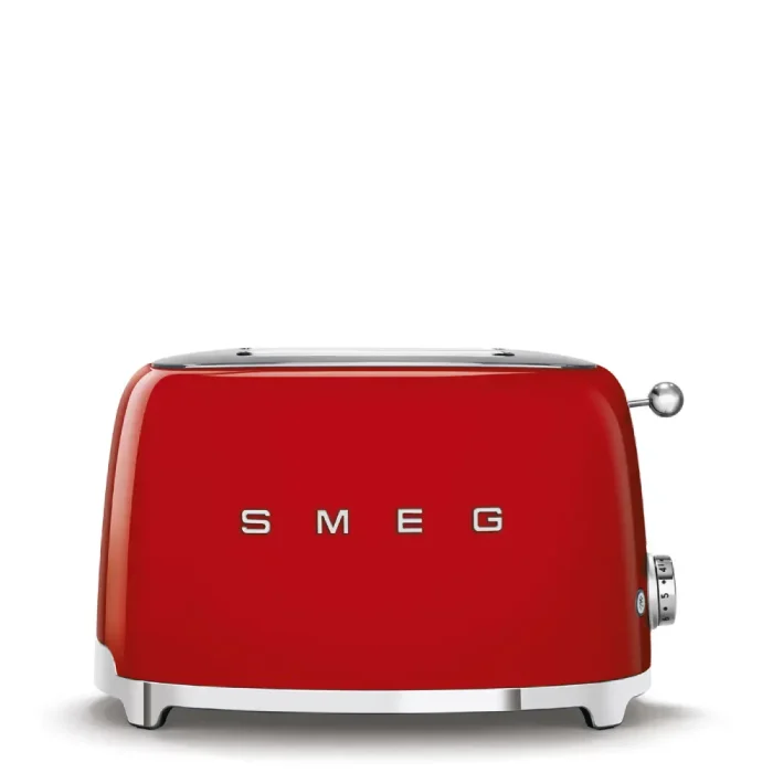 מצנם קופץ ל2 פרוסות, 950W מבית SMEG, צבע אדום דגם:TSF01RDEU