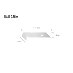 מארז 5 להבים 8 מ"מ לסכין בטיחות קפיצית דגם PC-S דגם: PB-450 מבית OLFA
