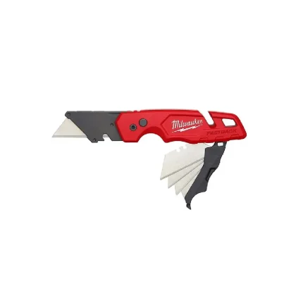 סכין טרפז מתקפלת עם 5 להבים לאחסון מסדרת FastBack דגם Milwaukee 48-22-1502